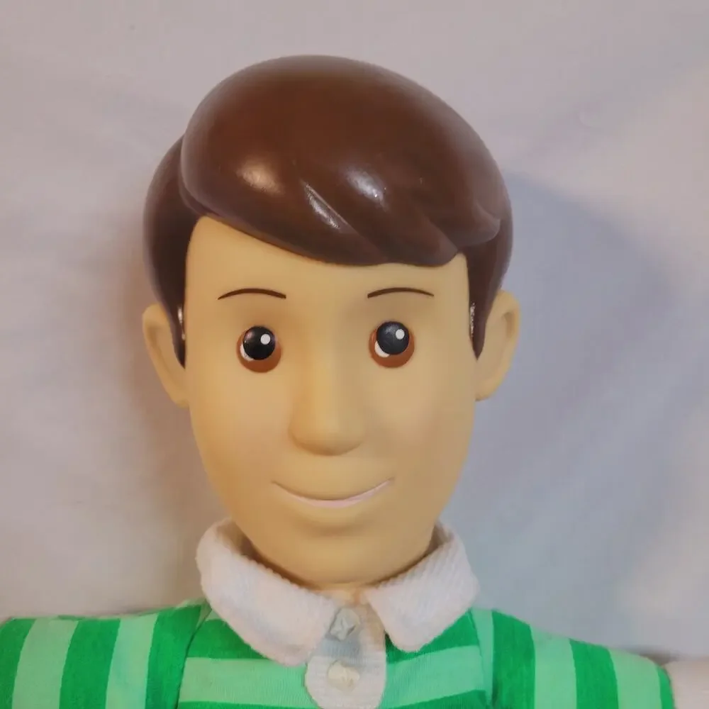 WORKS CLEAN Vintage Blue's Clues Talking Steve Plush Doll Tyco Fisher Price 16